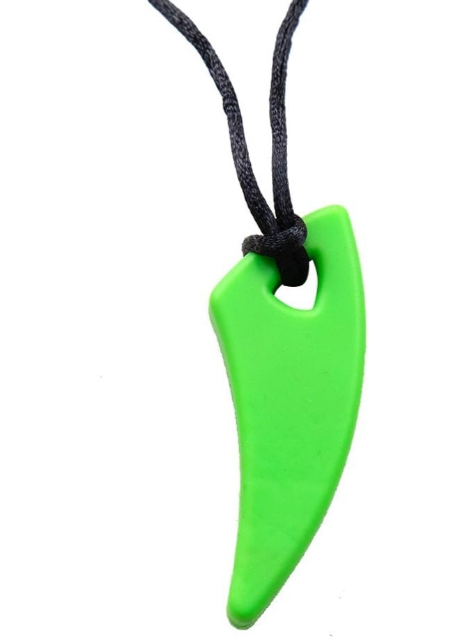 abley's Silicone Chew Necklace for Sensory Needs, Anxiety Relief, Autism Support (Green) - Image 1